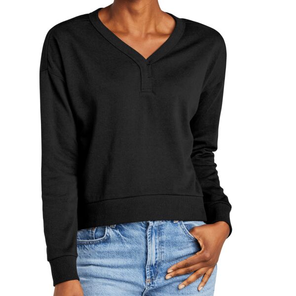 Women's Perfect Tri ® Fleece V Neck Sweatshirt Thumbnail